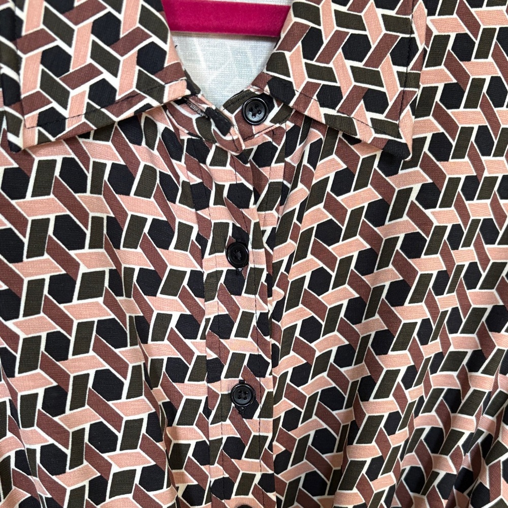 Diane Von Furstenberg Black and Pink Jumpsuit - Picture 4 of 6